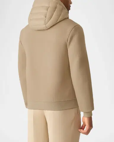 Mackage Men's Fletcher Mixed-Media Down Hooded Jacket | Thumbnail 3 Mackage Men's Fletcher Mixed-Media Down Hooded Jacket | Thumbnail 3