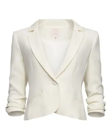 Cinq à Sept Khloe Petite Cropped 3/4-Sleeve Blazer | Thumbnail 1 Cinq à Sept Khloe Petite Cropped 3/4-Sleeve Blazer | Thumbnail 1