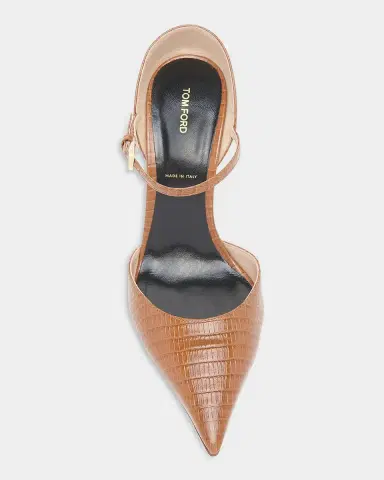Tom Ford Tejus 85mm Croc-Embossed Leather Mary Jane Pumps | Thumbnail 3 Tom Ford Tejus 85mm Croc-Embossed Leather Mary Jane Pumps | Thumbnail 3