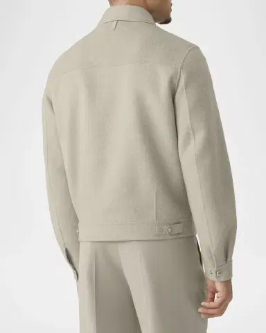 Mackage Men's Hayes Double-Face Herringbone Wool Shirt Jacket | Thumbnail 3 Mackage Men's Hayes Double-Face Herringbone Wool Shirt Jacket | Thumbnail 3