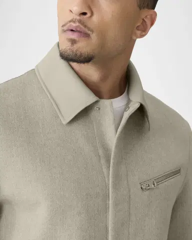 Mackage Men's Hayes Double-Face Herringbone Wool Shirt Jacket | Thumbnail 4 Mackage Men's Hayes Double-Face Herringbone Wool Shirt Jacket | Thumbnail 4