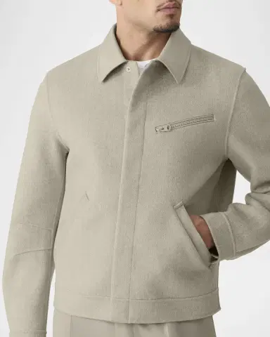 Mackage Men's Hayes Double-Face Herringbone Wool Shirt Jacket | Thumbnail 5 Mackage Men's Hayes Double-Face Herringbone Wool Shirt Jacket | Thumbnail 5