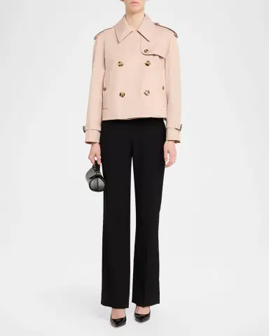Burberry Haltye Cropped Gabardine Trench Jacket | Thumbnail 2 Burberry Haltye Cropped Gabardine Trench Jacket | Thumbnail 2