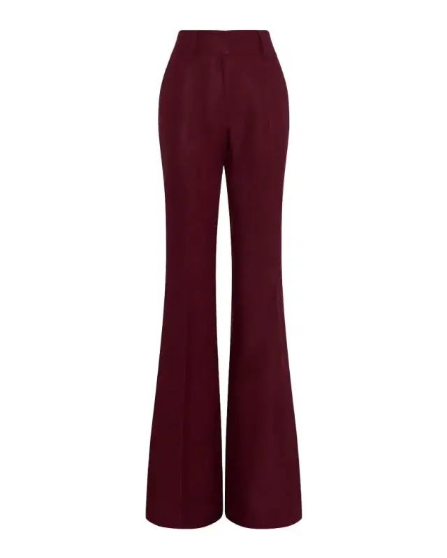 Rhein Pintuck Linen Twill Flare Pants Rhein Pintuck Linen Twill Flare Pants