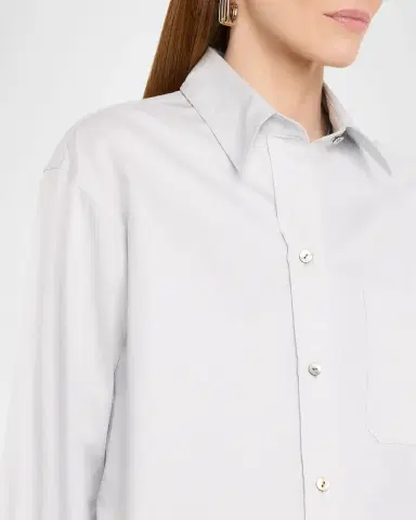 Vince Cropped Long-Sleeve Shirt | Thumbnail 5 Vince Cropped Long-Sleeve Shirt | Thumbnail 5