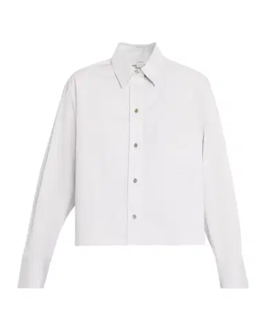 Vince Cropped Long-Sleeve Shirt | Thumbnail 1 Vince Cropped Long-Sleeve Shirt | Thumbnail 1