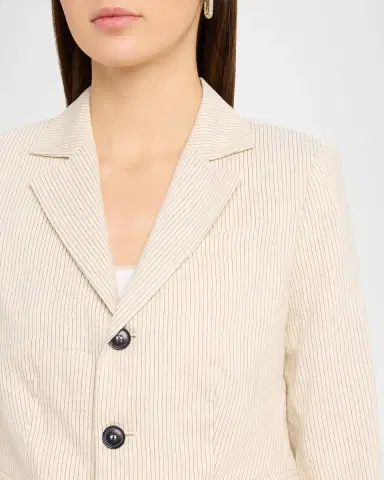 FRAME The Striped Smart Blazer | Thumbnail 5 FRAME The Striped Smart Blazer | Thumbnail 5