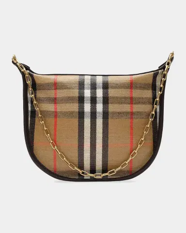 Burberry Highlands Coated Check Shoulder Bag | Thumbnail 2 Burberry Highlands Coated Check Shoulder Bag | Thumbnail 2