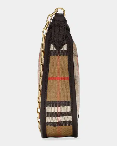 Burberry Highlands Coated Check Shoulder Bag | Thumbnail 3 Burberry Highlands Coated Check Shoulder Bag | Thumbnail 3