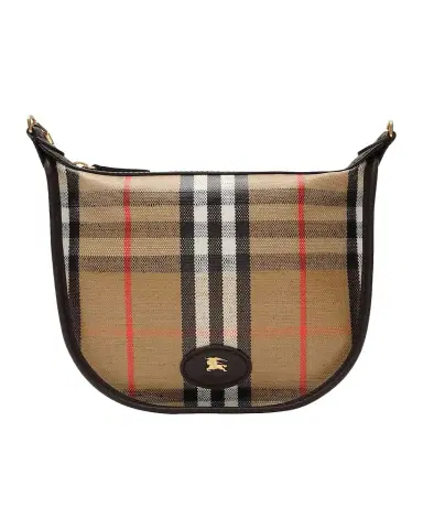 Burberry Highlands Coated Check Shoulder Bag | Thumbnail 1 Burberry Highlands Coated Check Shoulder Bag | Thumbnail 1