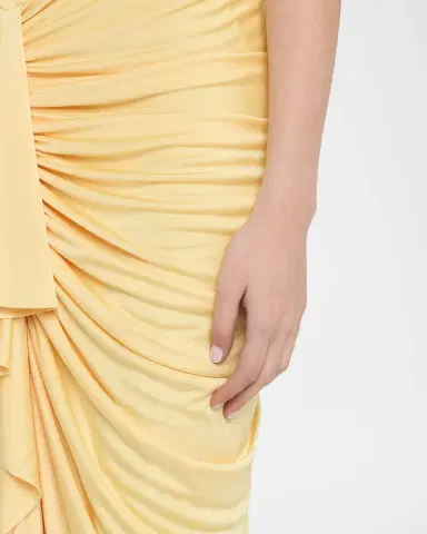 Et Ochs Selena Strapless Draped Glossy Jersey Gown | Thumbnail 5 Et Ochs Selena Strapless Draped Glossy Jersey Gown | Thumbnail 5