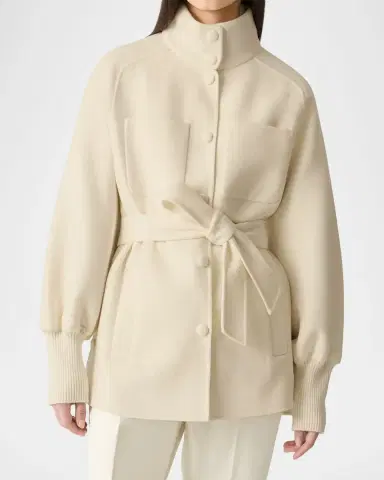 Mackage Shania Belted Double-Face Wool Jacket | Thumbnail 4 Mackage Shania Belted Double-Face Wool Jacket | Thumbnail 4