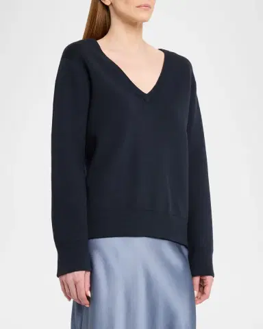 Vince Double-Face Cashmere V-Neck Sweater | Thumbnail 4 Vince Double-Face Cashmere V-Neck Sweater | Thumbnail 4