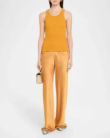 Vince Scoop-Neck Ribbed Tank Top | Thumbnail 2 Vince Scoop-Neck Ribbed Tank Top | Thumbnail 2