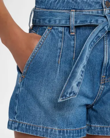 Veronica Beard Jaylen Belted Denim Shorts | Thumbnail 5 Veronica Beard Jaylen Belted Denim Shorts | Thumbnail 5