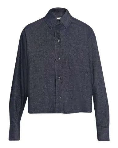 Vince Cropped Long-Sleeve Shirt | Thumbnail 1 Vince Cropped Long-Sleeve Shirt | Thumbnail 1