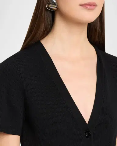 Toccin Agnes Ribbed Tie-Front Shirtdress | Thumbnail 5 Toccin Agnes Ribbed Tie-Front Shirtdress | Thumbnail 5