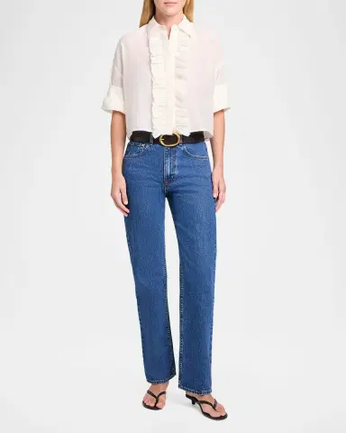 TWP Next Ex Cotton-Silk Ruffle Shirt | Thumbnail 2 TWP Next Ex Cotton-Silk Ruffle Shirt | Thumbnail 2