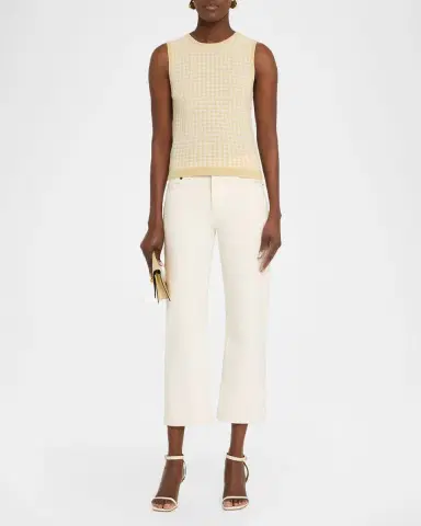 Vince Gingham Knit Tank Top | Thumbnail 2 Vince Gingham Knit Tank Top | Thumbnail 2