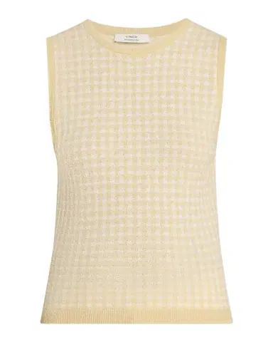 Vince Gingham Knit Tank Top | Thumbnail 1 Vince Gingham Knit Tank Top | Thumbnail 1