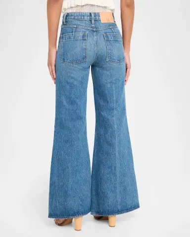 Ulla Johnson Odelia High-Rise Flare Jeans | Thumbnail 3 Ulla Johnson Odelia High-Rise Flare Jeans | Thumbnail 3