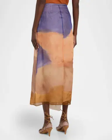 Ulla Johnson x Helen Frankenthaler Yelena Ruffled Silk-Organza Skirt | Thumbnail 3 Ulla Johnson x Helen Frankenthaler Yelena Ruffled Silk-Organza Skirt | Thumbnail 3