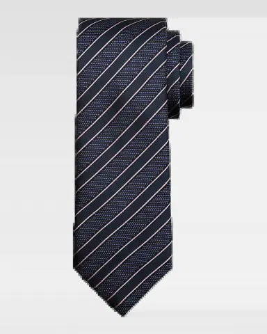 Brioni Men's Diagonal Stripe Jacquard Silk Tie | Thumbnail 2 Brioni Men's Diagonal Stripe Jacquard Silk Tie | Thumbnail 2