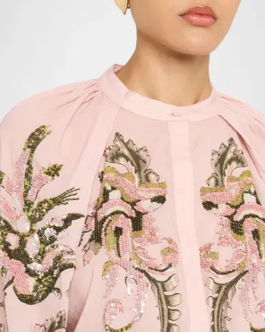 Kobi Halperin Heidi Sequin Floral-Print Blouse | Thumbnail 5 Kobi Halperin Heidi Sequin Floral-Print Blouse | Thumbnail 5