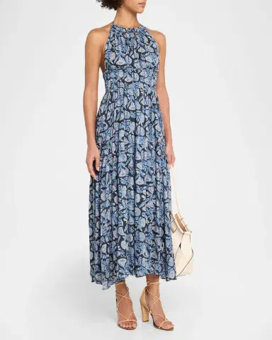 Ulla Johnson Anelise Printed Halter Midi Dress | Thumbnail 4 Ulla Johnson Anelise Printed Halter Midi Dress | Thumbnail 4