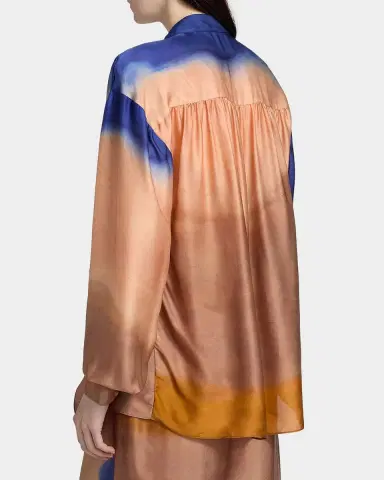 Ulla Johnson x Helen Frankenthaler Gesture Silk-Chiffon Ruffle Blouse | Thumbnail 3 Ulla Johnson x Helen Frankenthaler Gesture Silk-Chiffon Ruffle Blouse | Thumbnail 3