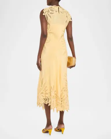 Ulla Johnson Idra Embroidered Silk Dress | Thumbnail 3 Ulla Johnson Idra Embroidered Silk Dress | Thumbnail 3
