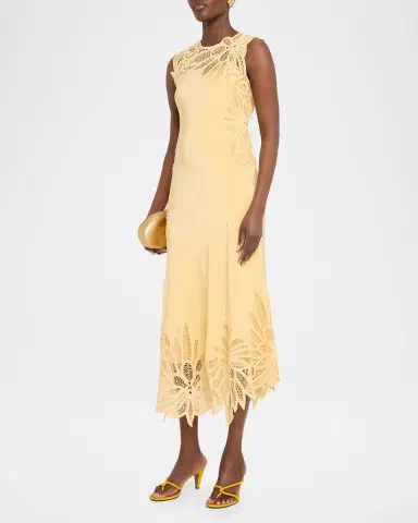 Ulla Johnson Idra Embroidered Silk Dress | Thumbnail 4 Ulla Johnson Idra Embroidered Silk Dress | Thumbnail 4