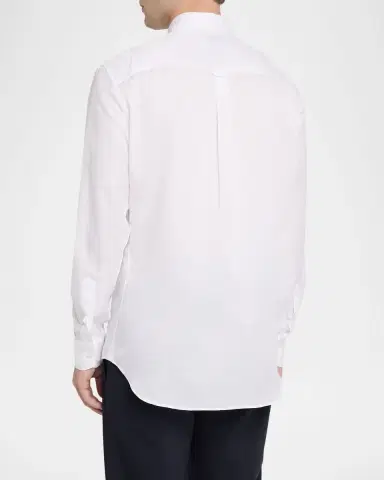Brioni Men's Cotton and Linen Flap-Pocket Military Shirt | Thumbnail 3 Brioni Men's Cotton and Linen Flap-Pocket Military Shirt | Thumbnail 3
