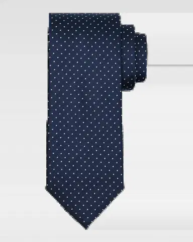 Brioni Men's Micro-Polka Dot Silk Tie | Thumbnail 2 Brioni Men's Micro-Polka Dot Silk Tie | Thumbnail 2