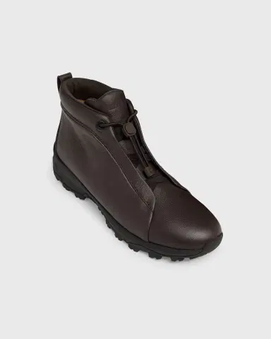 Zegna Men's Triple Stitch Vetta Grained Leather Sneaker Boots | Thumbnail 5 Zegna Men's Triple Stitch Vetta Grained Leather Sneaker Boots | Thumbnail 5