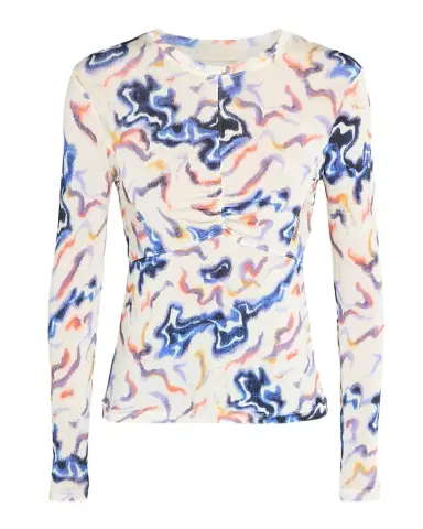 Ulla Johnson Neri Printed Long-Sleeve Top | Thumbnail 1 Ulla Johnson Neri Printed Long-Sleeve Top | Thumbnail 1