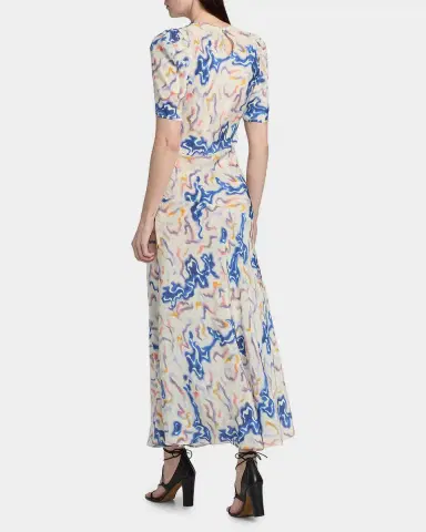 Ulla Johnson Samar Short-Sleeve Silk Dress | Thumbnail 3 Ulla Johnson Samar Short-Sleeve Silk Dress | Thumbnail 3