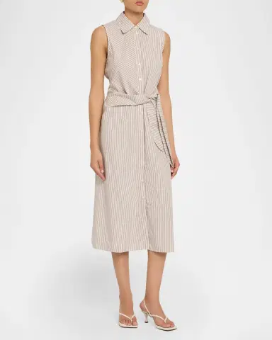 Favorite Daughter The Good Behavior Striped Midi Dress | Thumbnail 4 Favorite Daughter The Good Behavior Striped Midi Dress | Thumbnail 4
