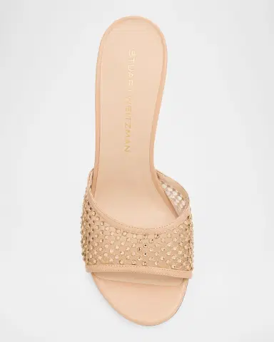 Stuart Weitzman 5mm Bareitall Mesh and Leather Sandals | Thumbnail 6 Stuart Weitzman 5mm Bareitall Mesh and Leather Sandals | Thumbnail 6