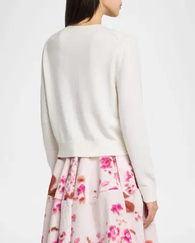 Erdem Floral Applique Wool Knit Cardigan | Thumbnail 3 Erdem Floral Applique Wool Knit Cardigan | Thumbnail 3