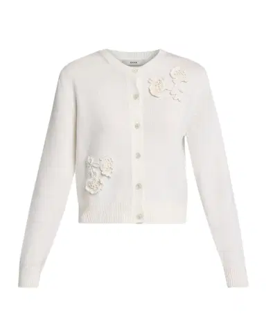Erdem Floral Applique Wool Knit Cardigan | Thumbnail 1 Erdem Floral Applique Wool Knit Cardigan | Thumbnail 1