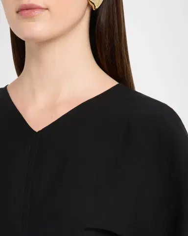 A.L.C. Leni Short-Sleeve Linen-Blend Mini Dress | Thumbnail 5 A.L.C. Leni Short-Sleeve Linen-Blend Mini Dress | Thumbnail 5