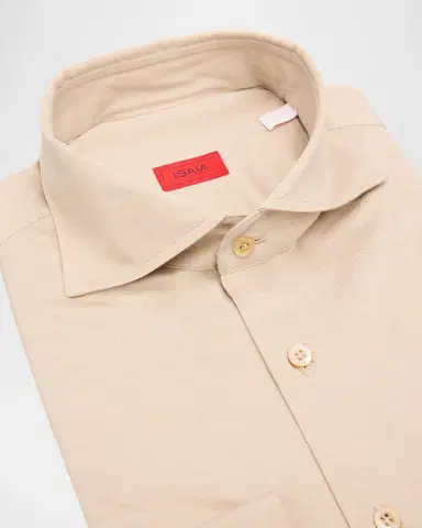 Isaia Cotton Jersey Shirt | Thumbnail 2 Isaia Cotton Jersey Shirt | Thumbnail 2
