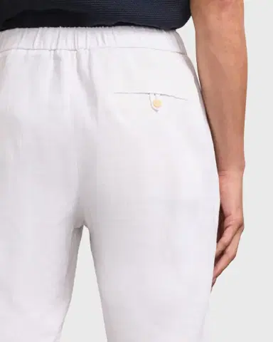 Frescobol Carioca Men 's Oscar Solid Linen Pants | Thumbnail 4 Frescobol Carioca Men 's Oscar Solid Linen Pants | Thumbnail 4