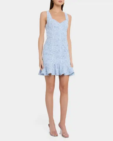 Generation Love Celena Two-Tone Lace Mini Dress | Thumbnail 4 Generation Love Celena Two-Tone Lace Mini Dress | Thumbnail 4