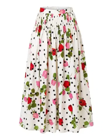 NICHOLAS Amabelle Pleated Floral-Print Midi Skirt | Thumbnail 1 NICHOLAS Amabelle Pleated Floral-Print Midi Skirt | Thumbnail 1
