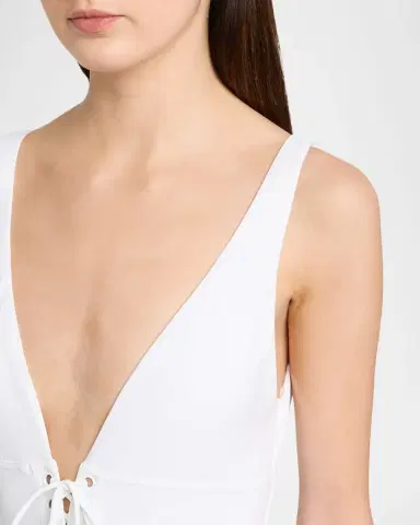 Melissa Odabash Tortuga Lace-Up One-Piece Swimsuit | Thumbnail 4 Melissa Odabash Tortuga Lace-Up One-Piece Swimsuit | Thumbnail 4