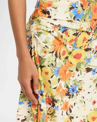 A.L.C. Naomi Floral Draped Midi Skirt | Thumbnail 5 A.L.C. Naomi Floral Draped Midi Skirt | Thumbnail 5