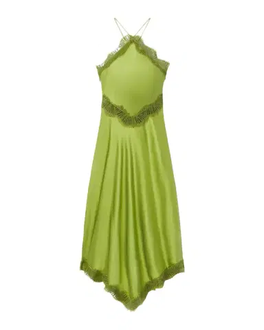 A.L.C. Lucia Satin & Lace Midi Dress | Thumbnail 1 A.L.C. Lucia Satin & Lace Midi Dress | Thumbnail 1