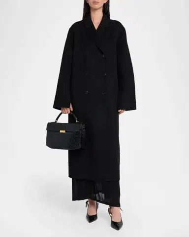 Toteme Box Croc-Embossed Leather Top-Handle Bag | Thumbnail 5 Toteme Box Croc-Embossed Leather Top-Handle Bag | Thumbnail 5